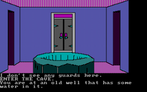 Screenshot from The Demon's Forge, a surreal graphic adventure game